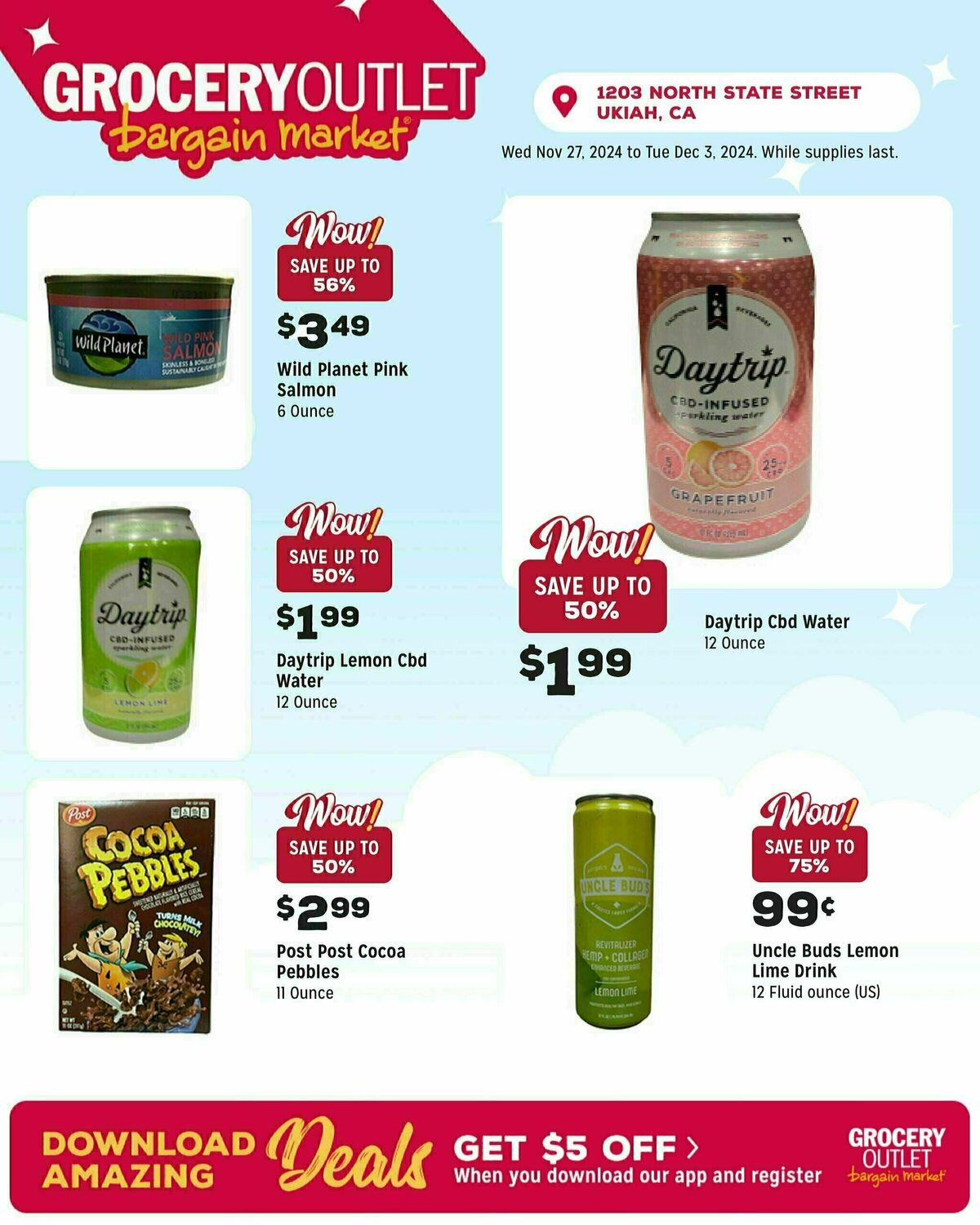 Grocery Outlet Weekly Ad from November 27