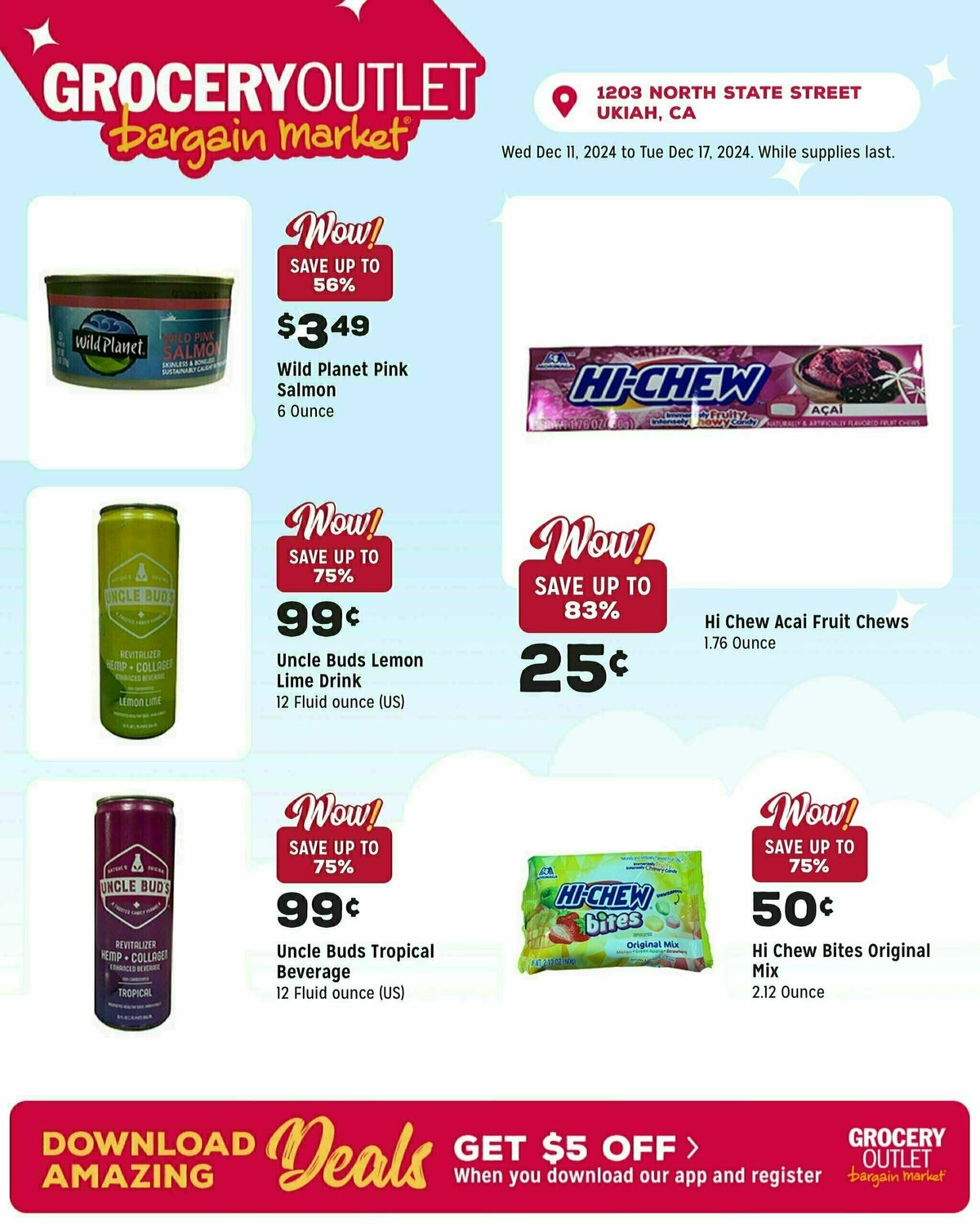 Grocery Outlet Weekly Ad from December 11