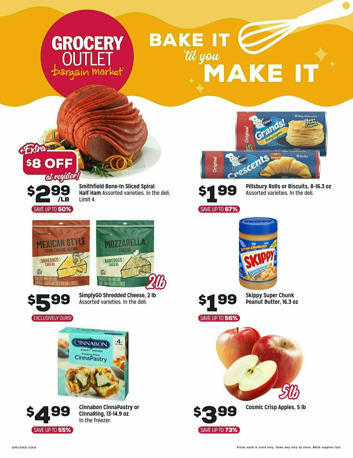 Grocery Outlet Bake It Til You Make It Weekly Ad from December 18