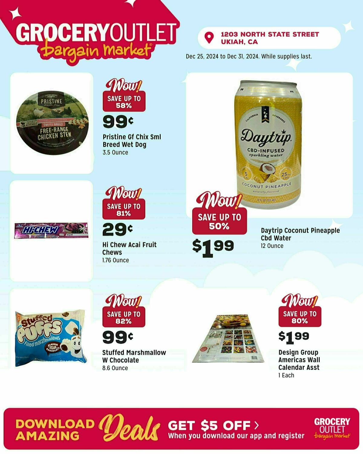 Grocery Outlet Weekly Ad from December 25