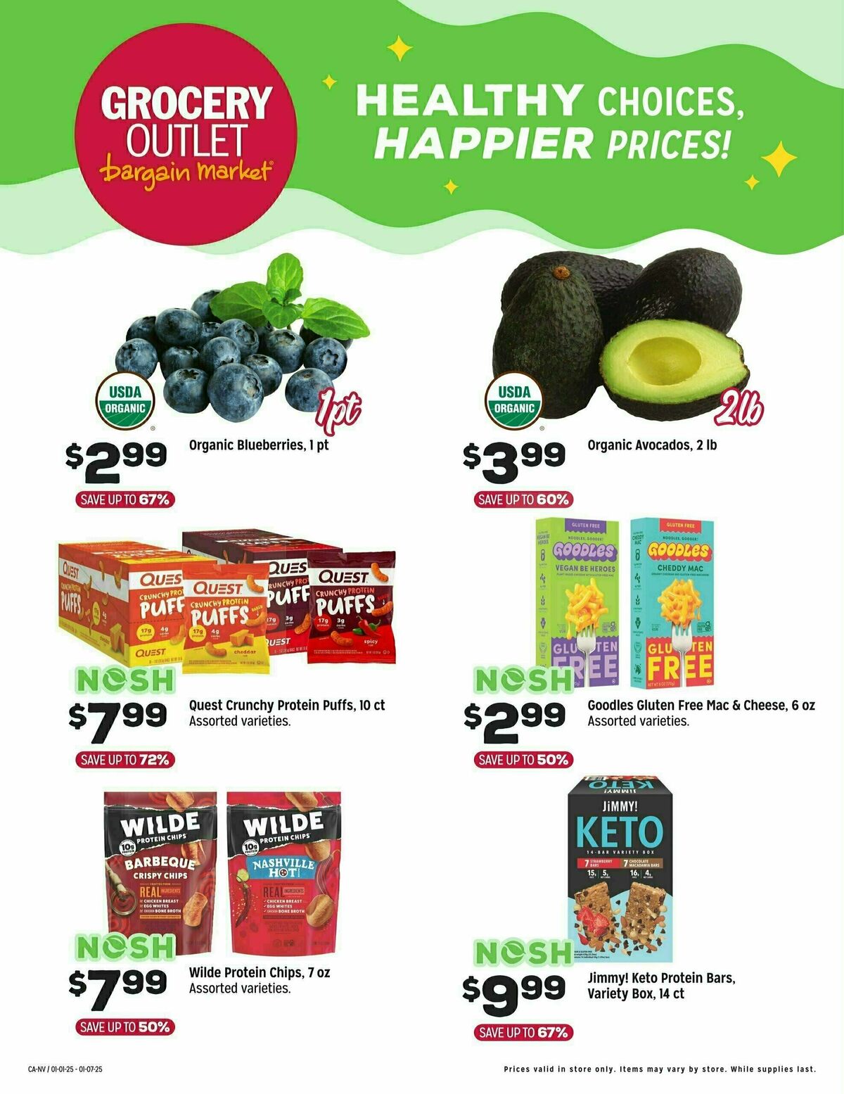 Grocery Outlet Healthy Choices Weekly Ad from January 1