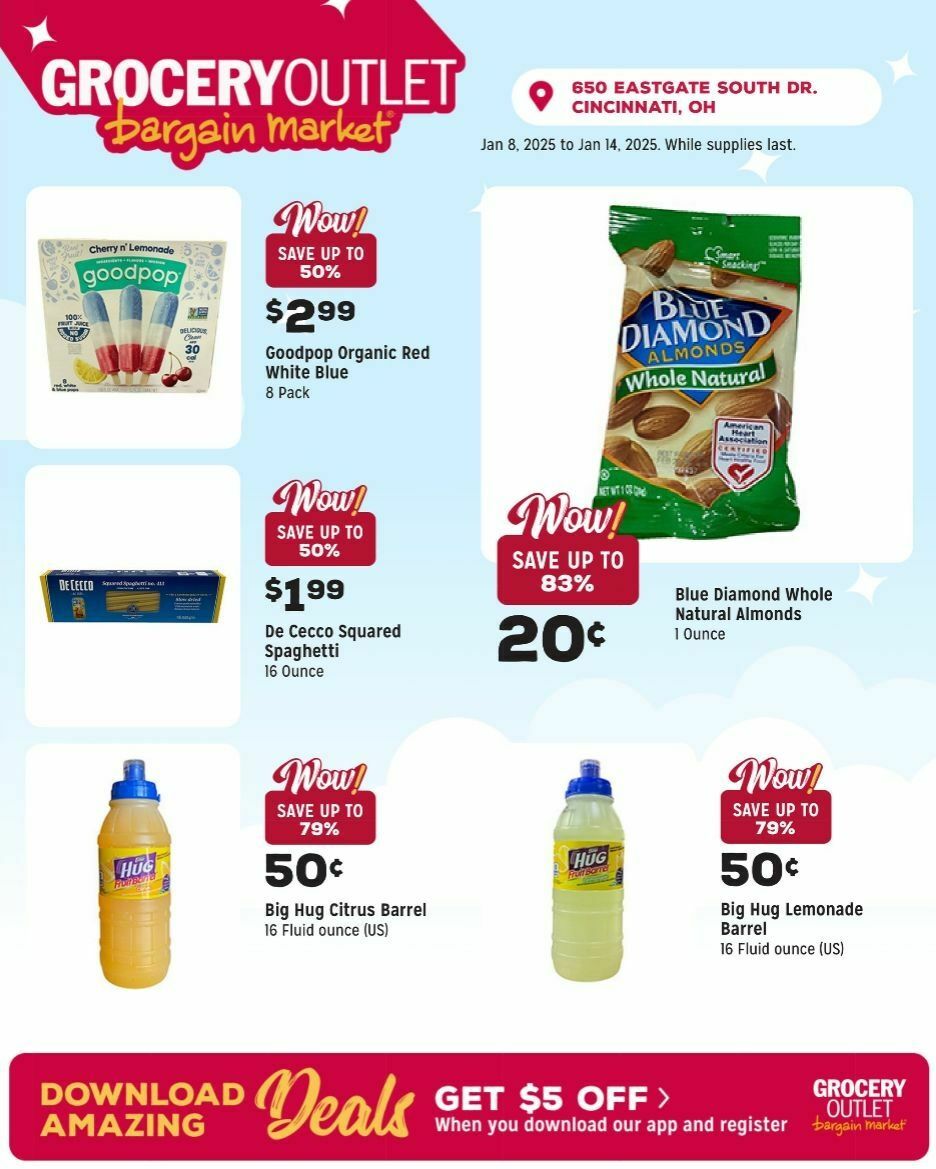 Grocery Outlet Weekly Ad from January 8