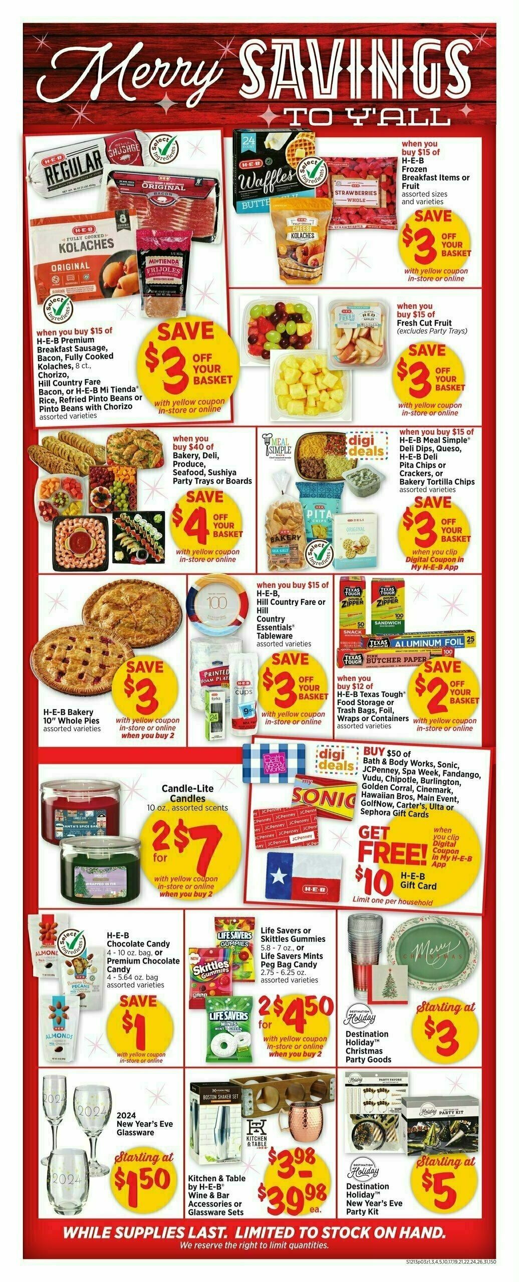 H-E-B Weekly Ad from December 13