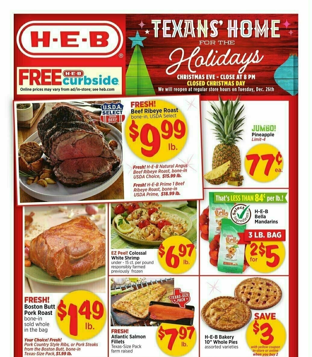 H-E-B Weekly Ad from December 20