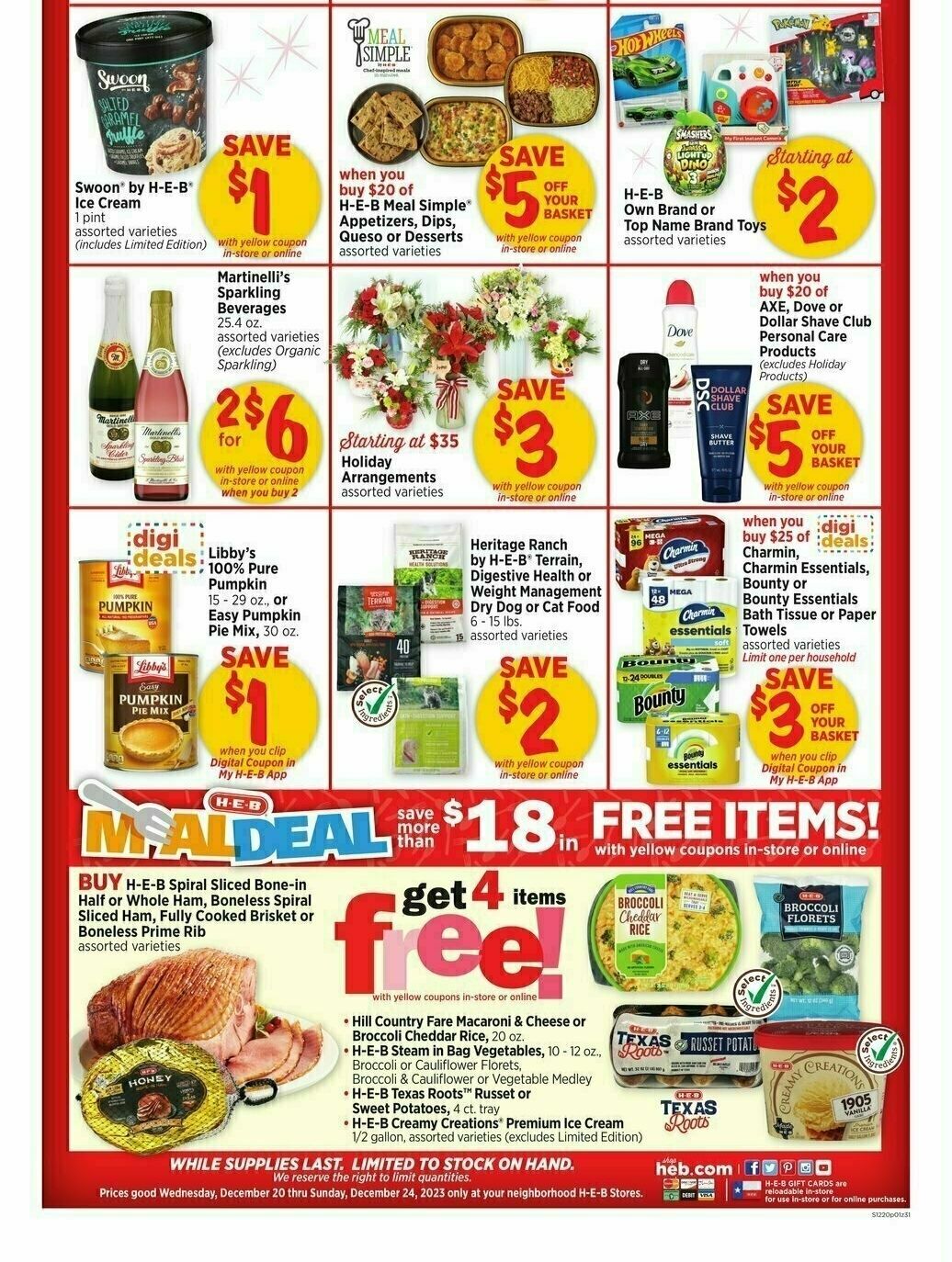 H-E-B Weekly Ad from December 20