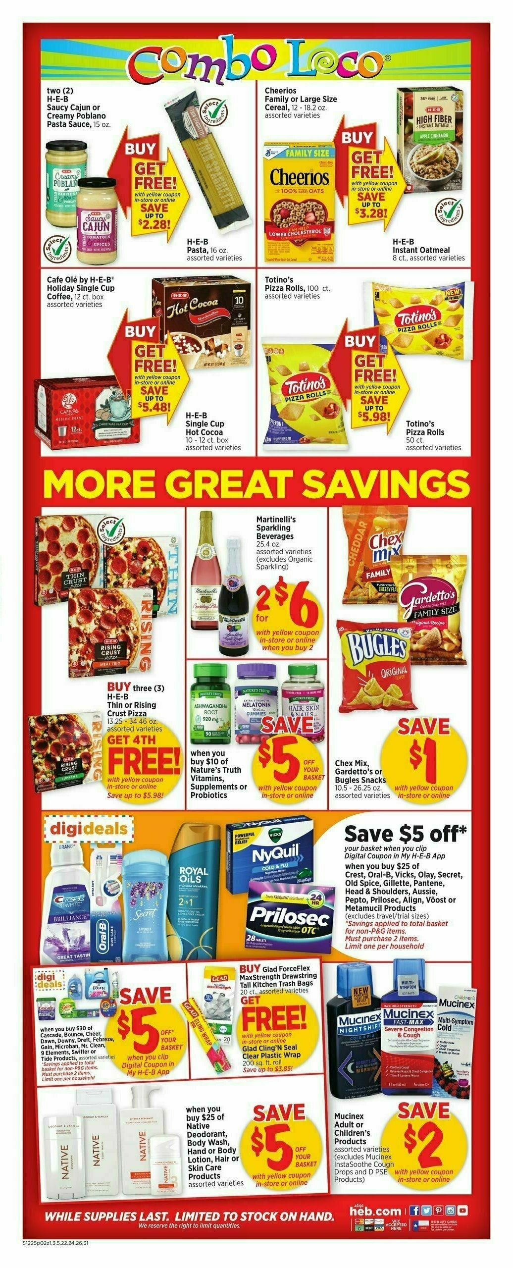 H-E-B Weekly Ad from December 26