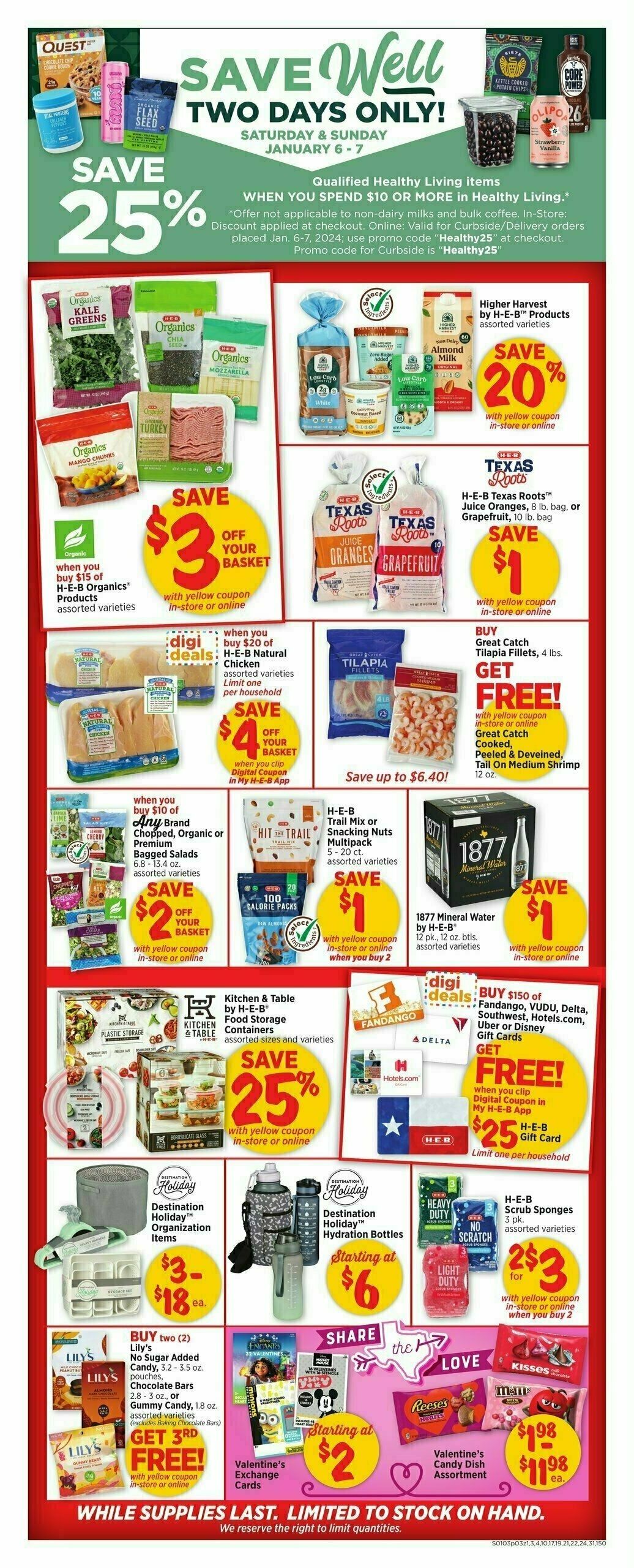 H-E-B Weekly Ad from January 3