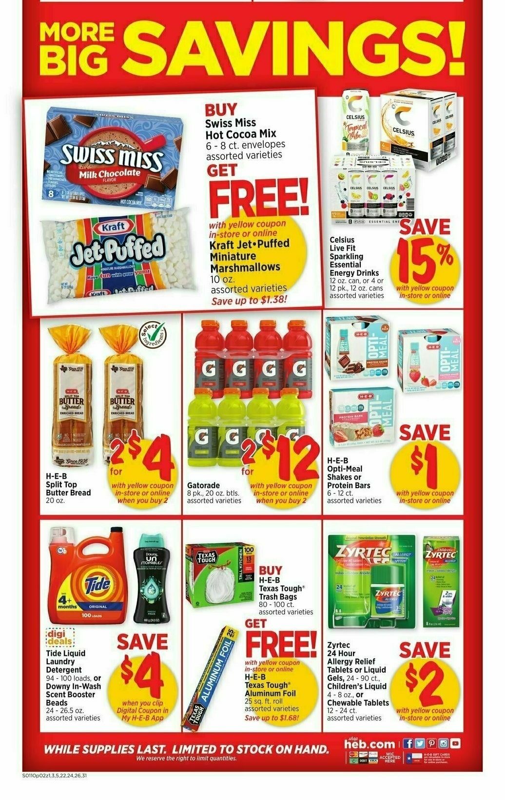 H-E-B Weekly Ad from January 10