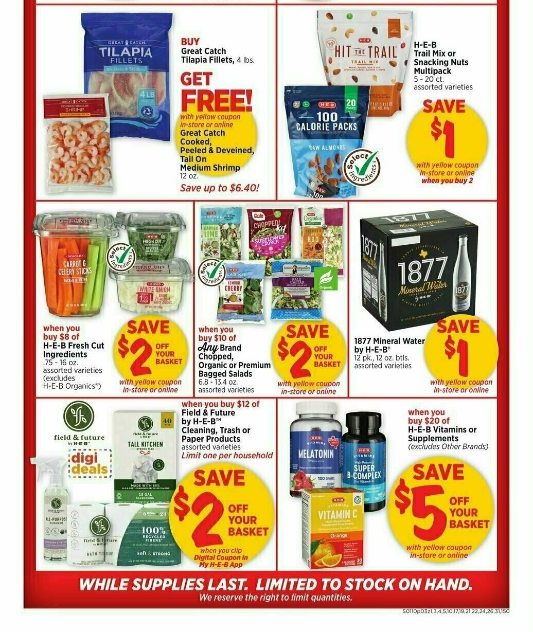 H-E-B Weekly Ad from January 10