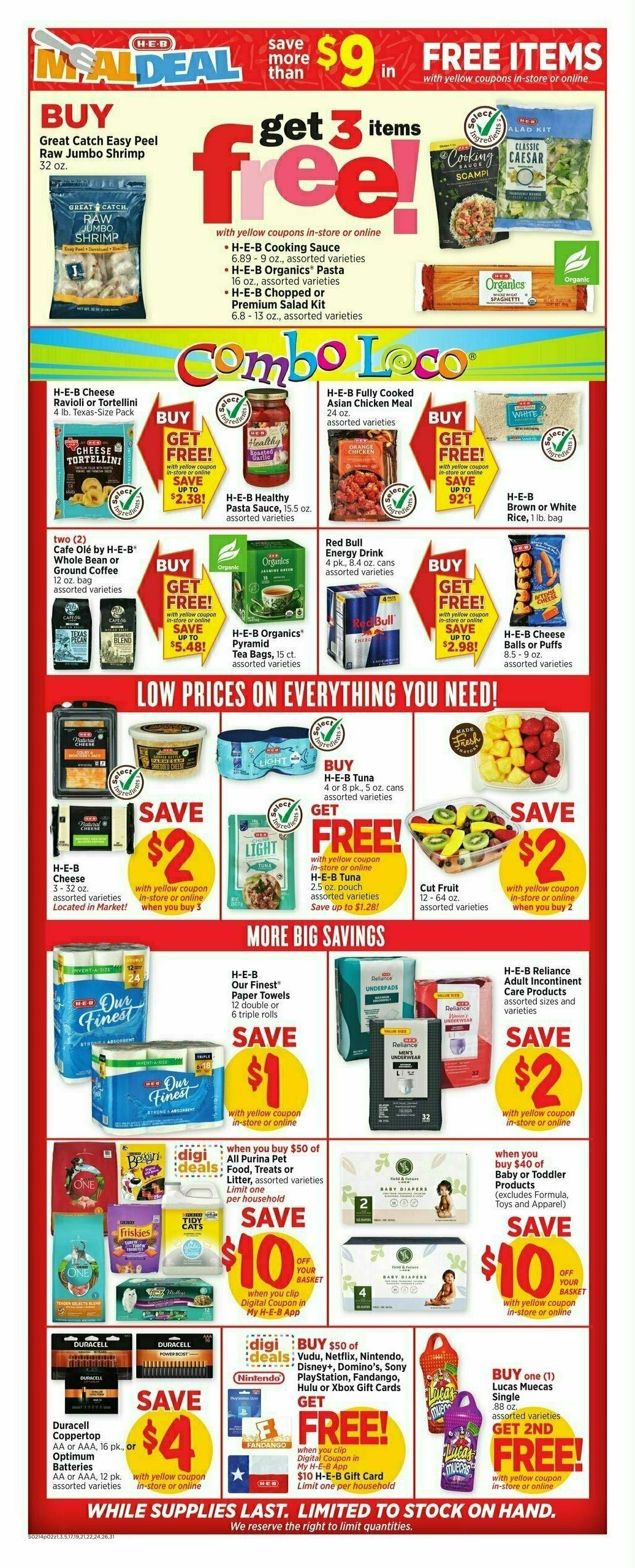 H-E-B Weekly Ad from February 14