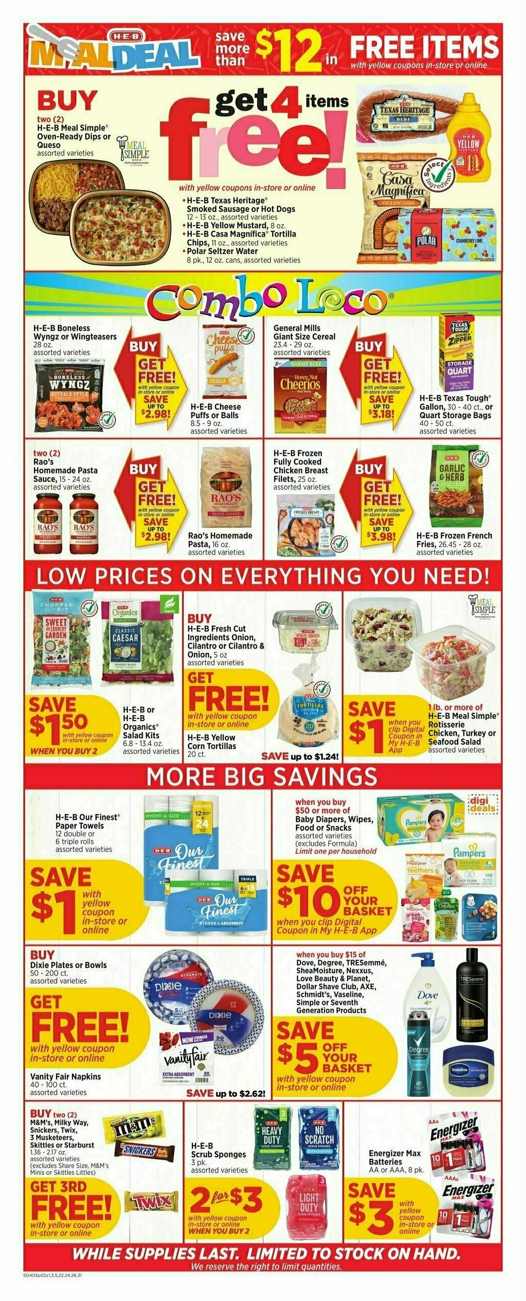 H-E-B Weekly Ad from April 3