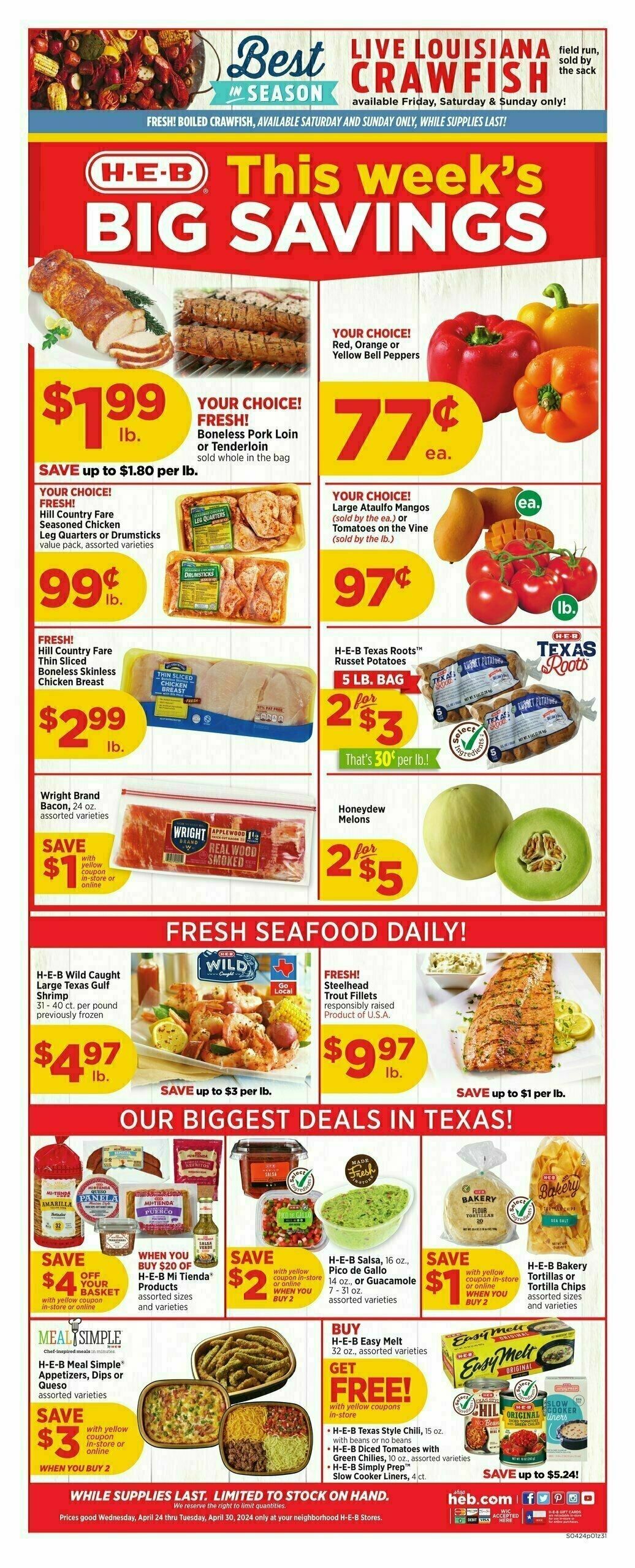 H-E-B Weekly Ad from April 24