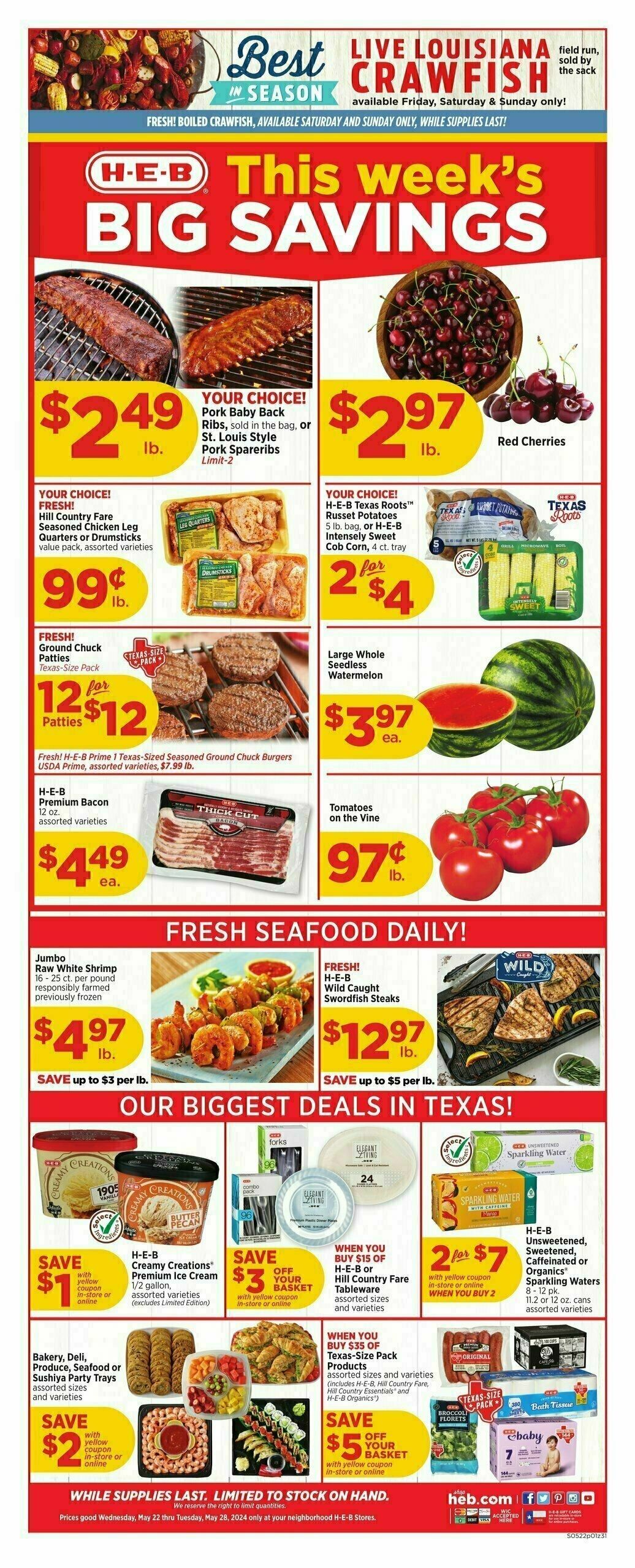 H-E-B Weekly Ad from May 22