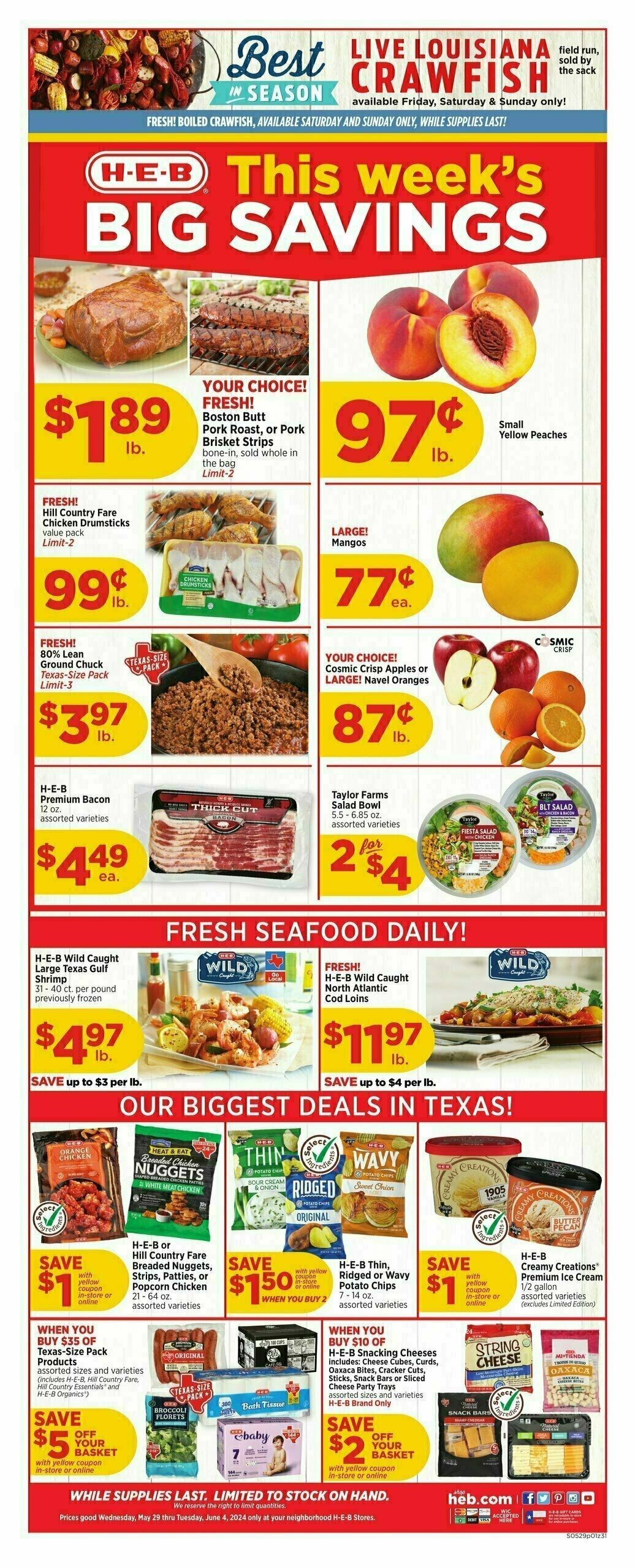 H-E-B Weekly Ad from May 29