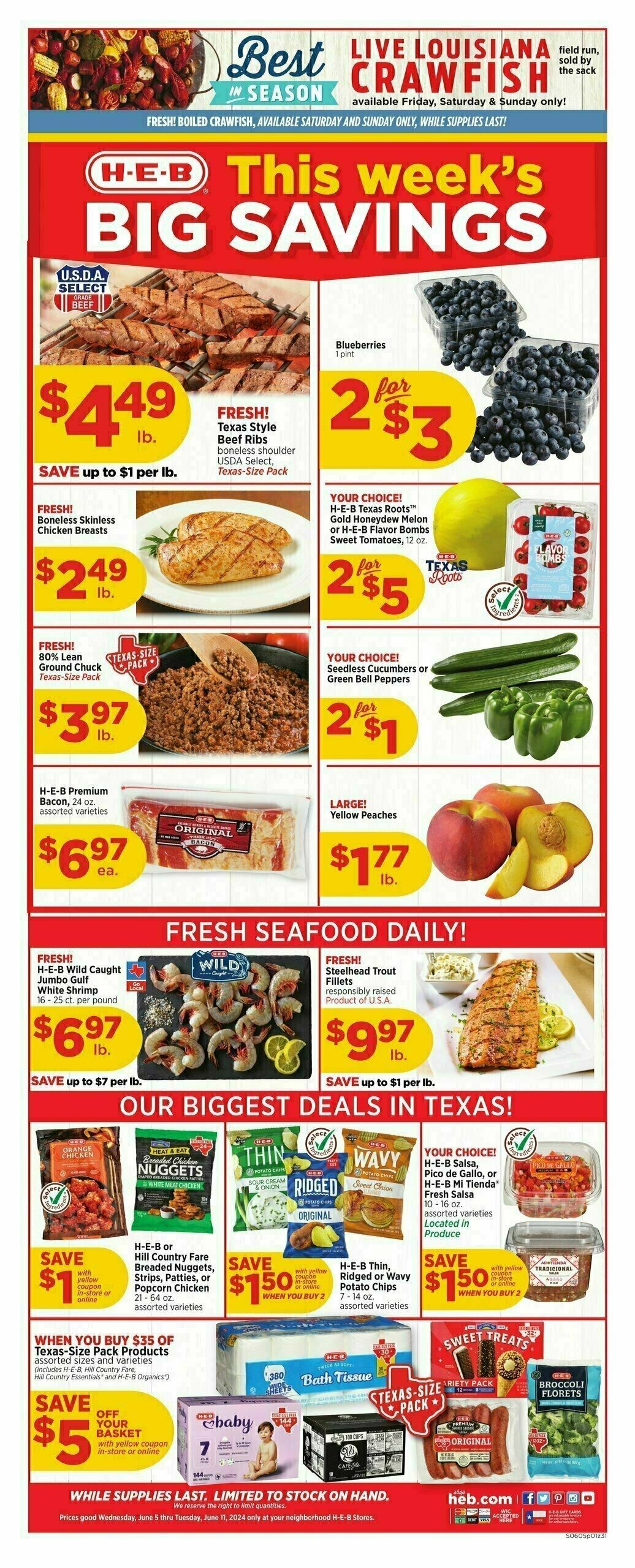 H-E-B Weekly Ad from June 5