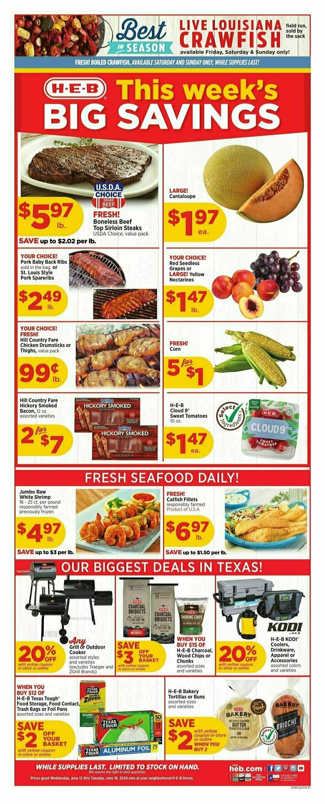 H-E-B Weekly Ad from June 12