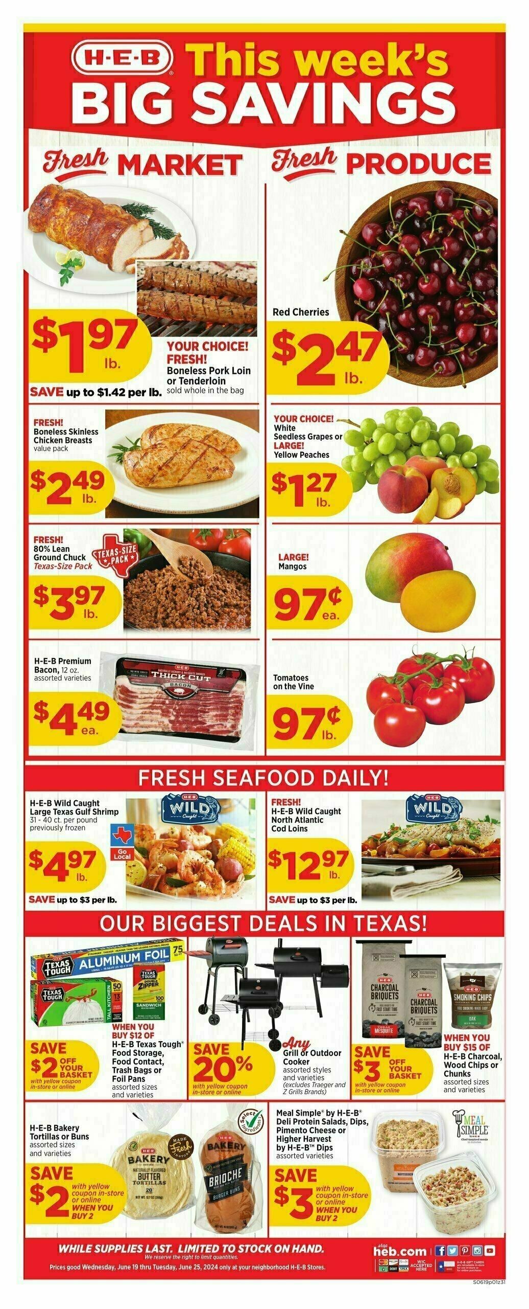 H-E-B Weekly Ad from June 19