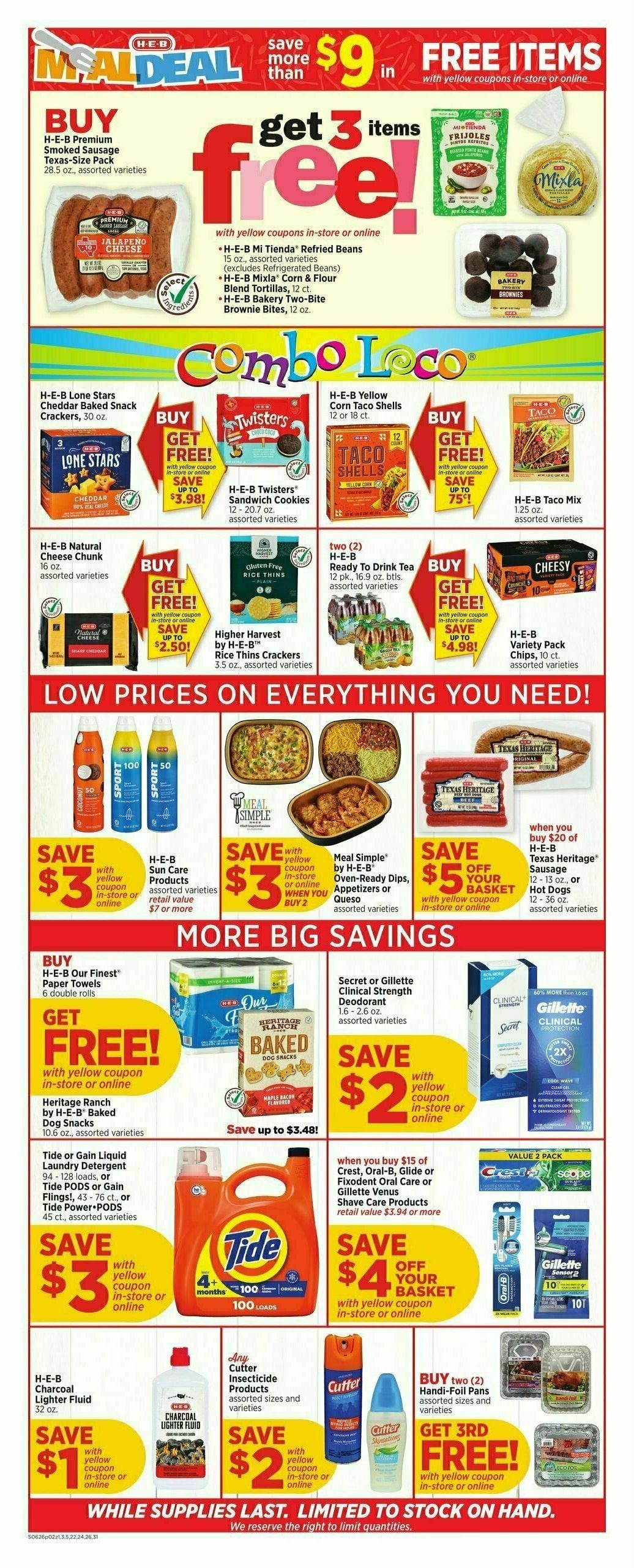 H-E-B Weekly Ad from June 26