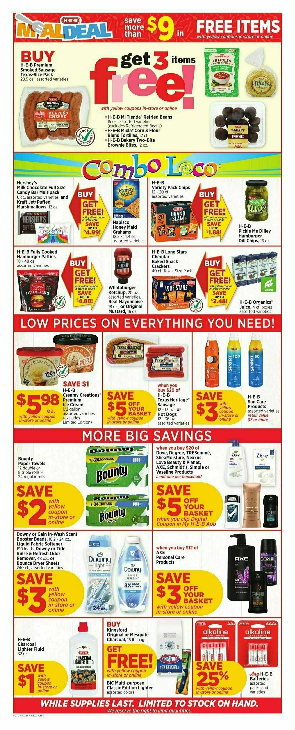 H-E-B Weekly Ad from July 3