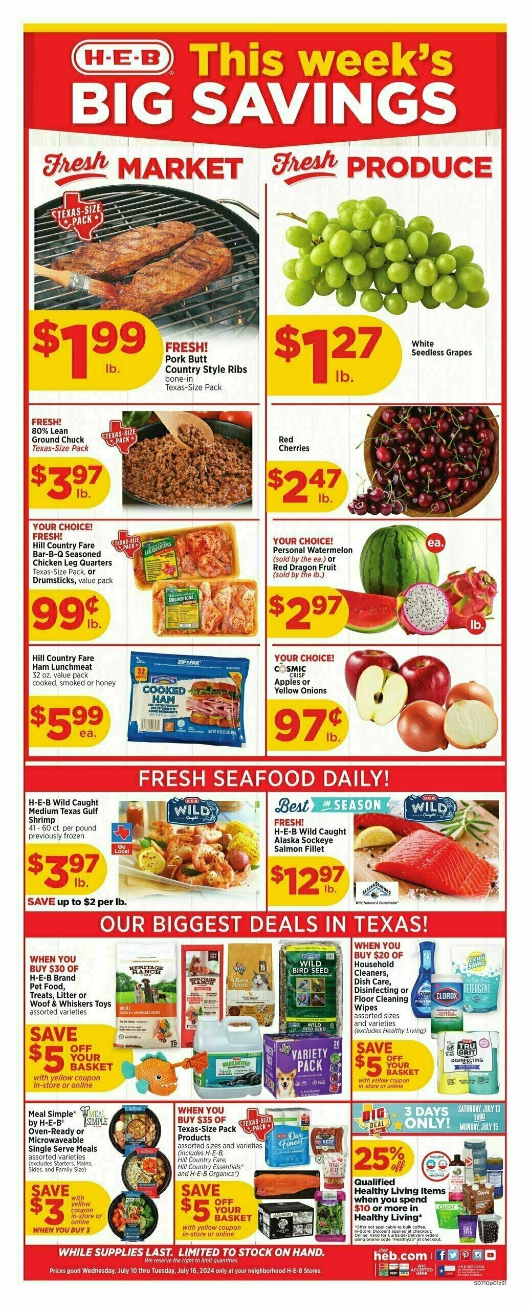 H-E-B Weekly Ad from July 10