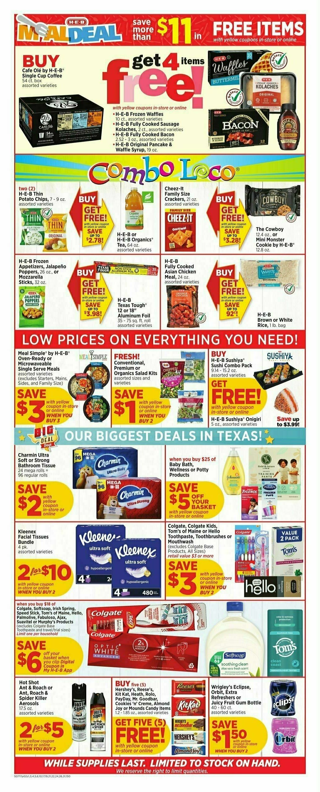 H-E-B Weekly Ad from July 17