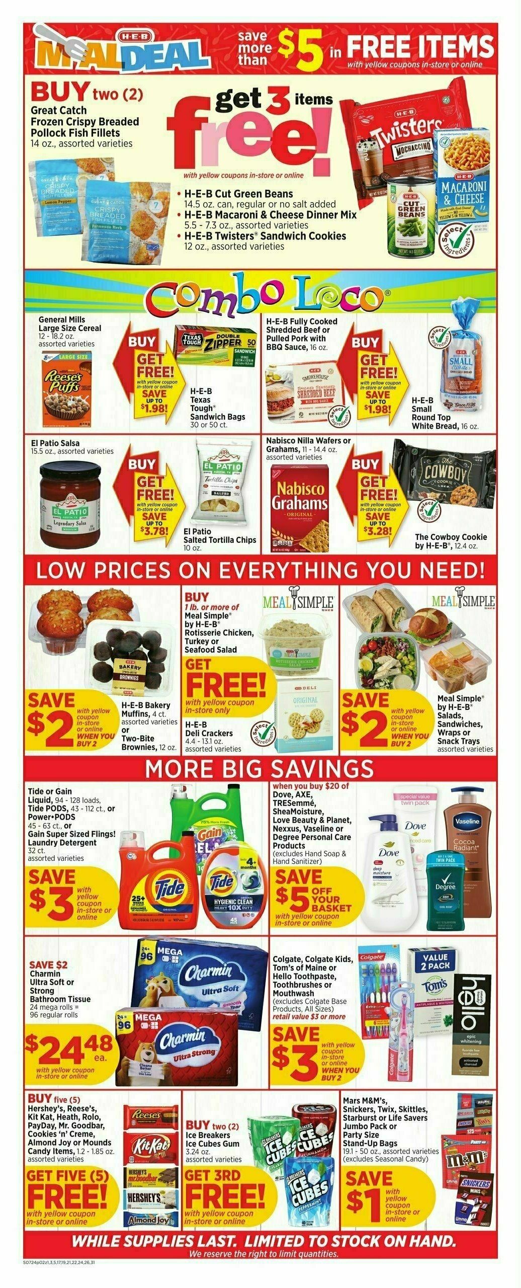 H-E-B Weekly Ad from July 24