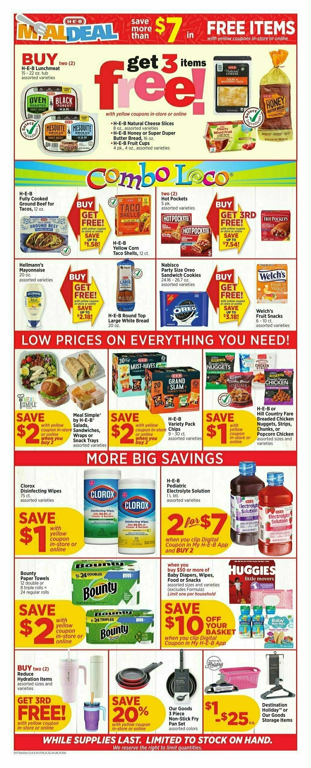 H-E-B Weekly Ad from July 31