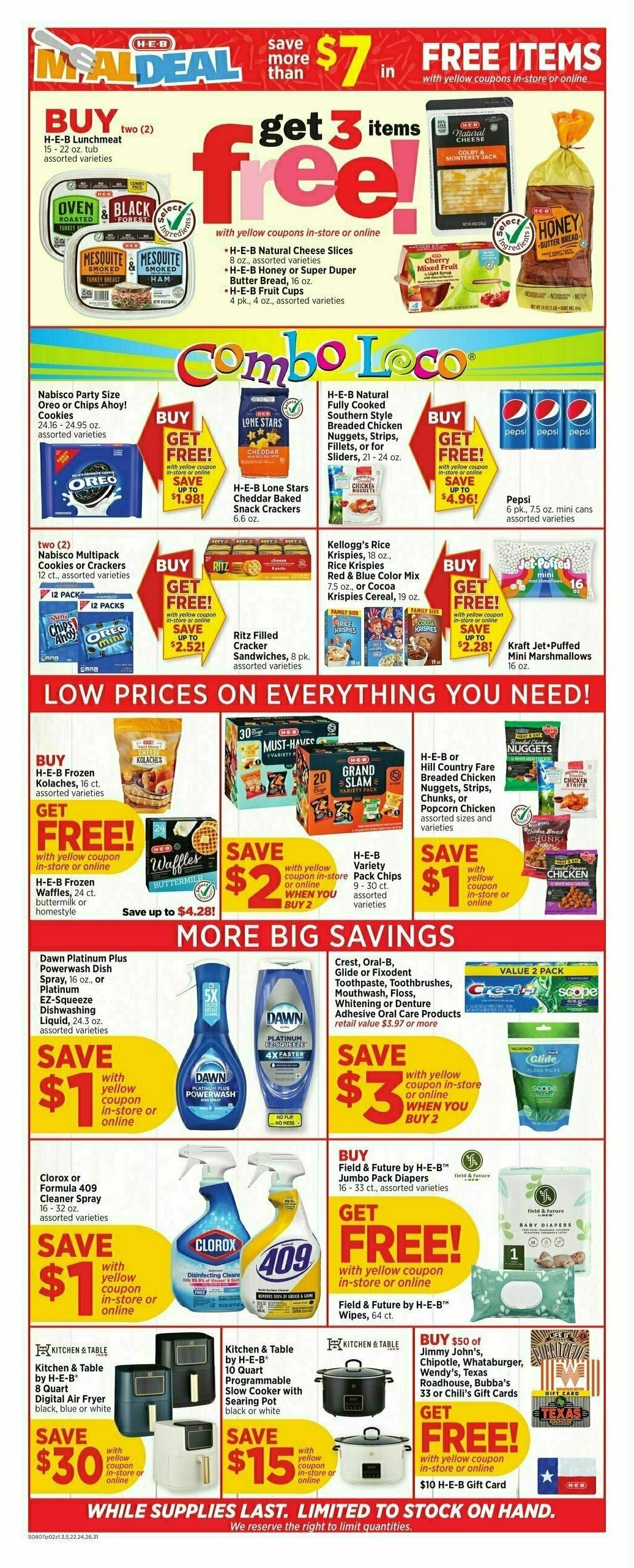 H-E-B Weekly Ad from August 7