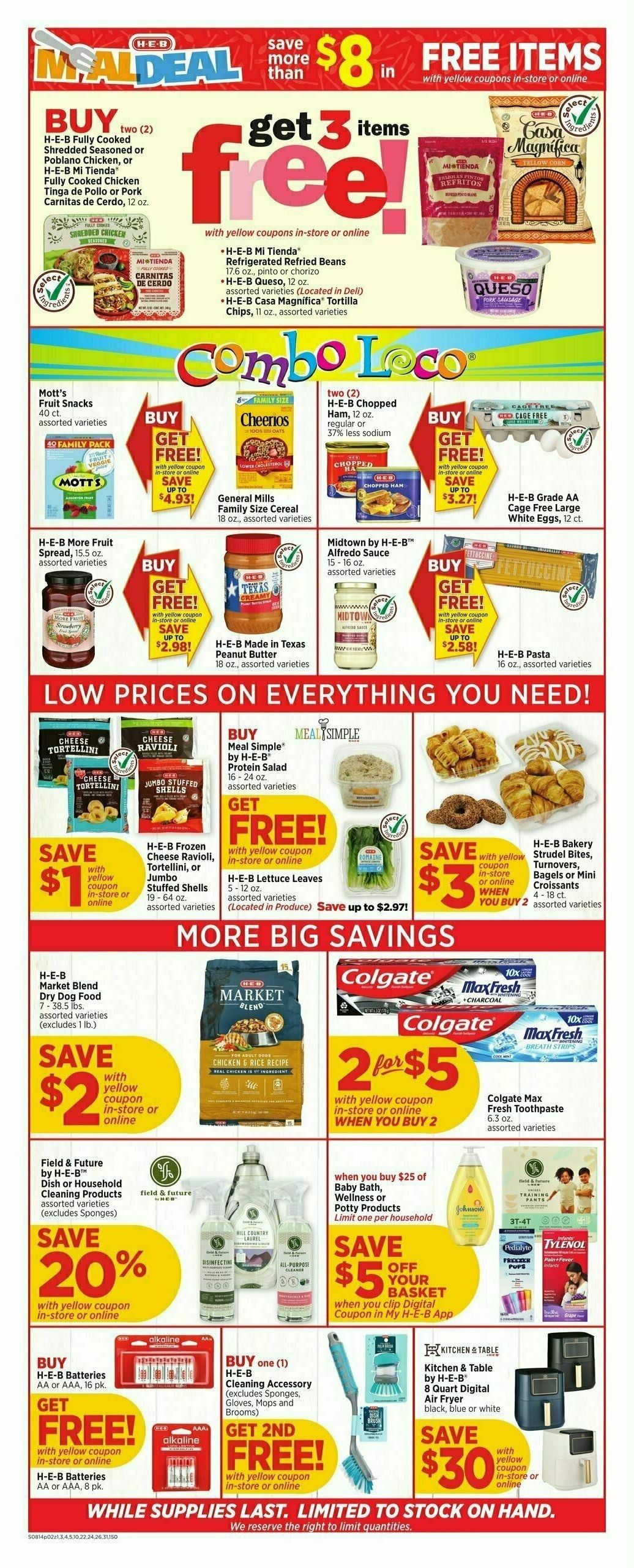 H-E-B Weekly Ad from August 14