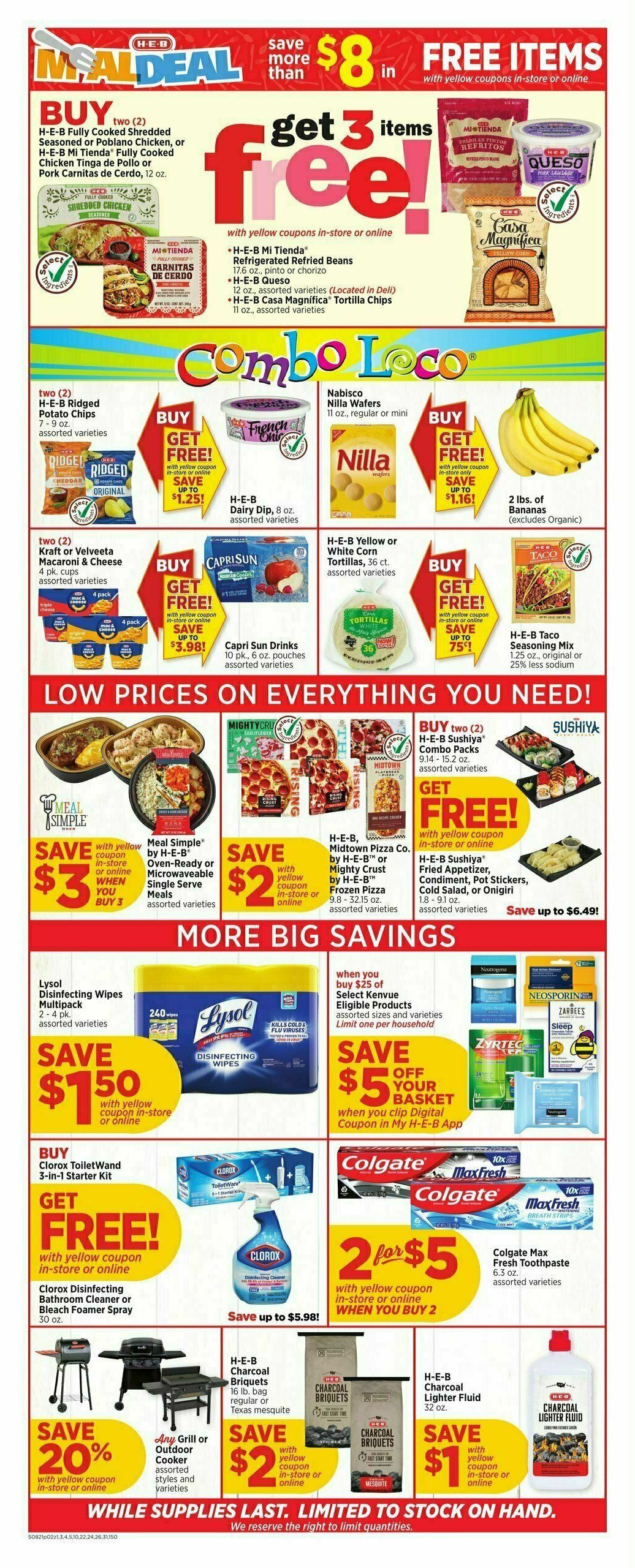 H-E-B Weekly Ad from August 21