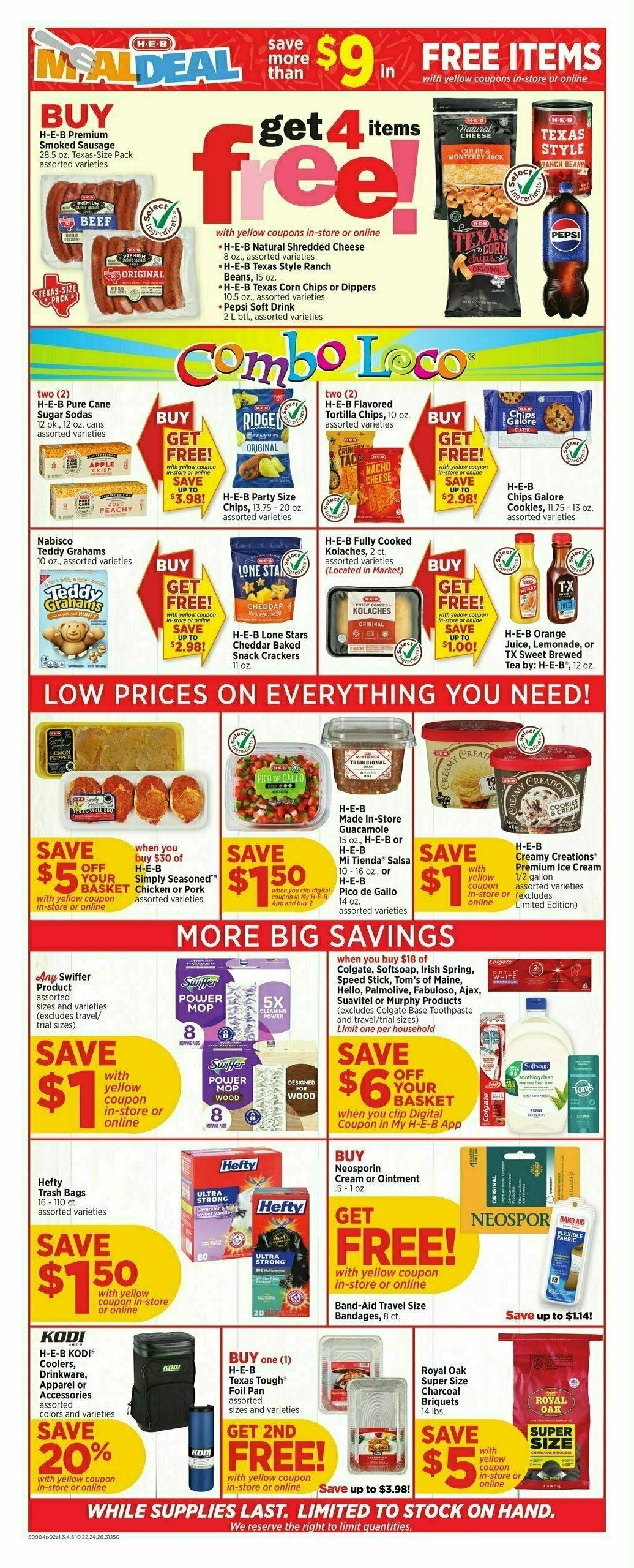 H-E-B Weekly Ad from September 4