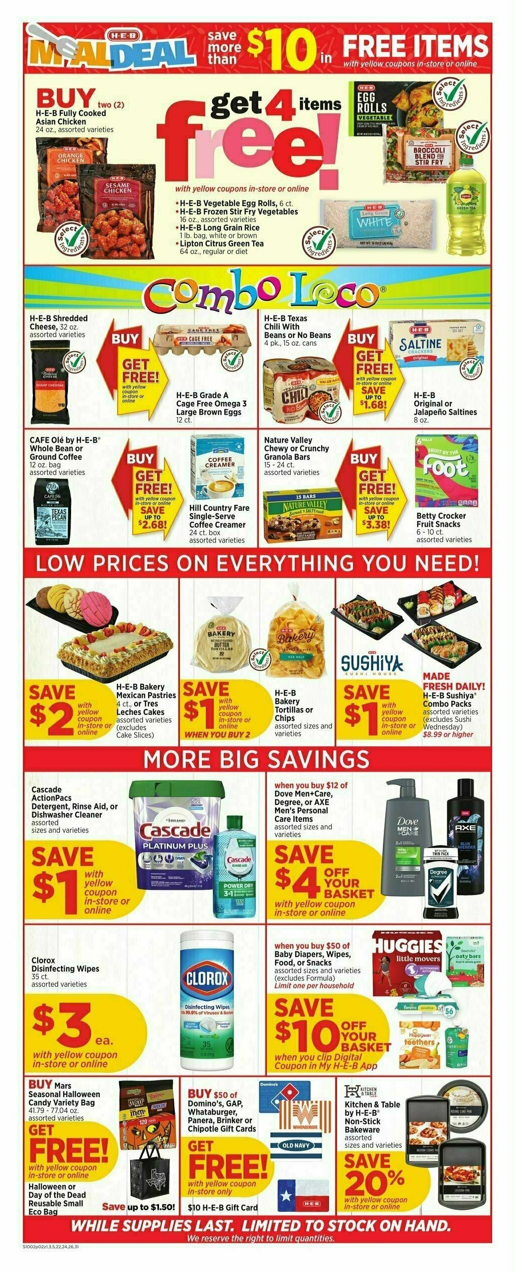 H-E-B Weekly Ad from October 2