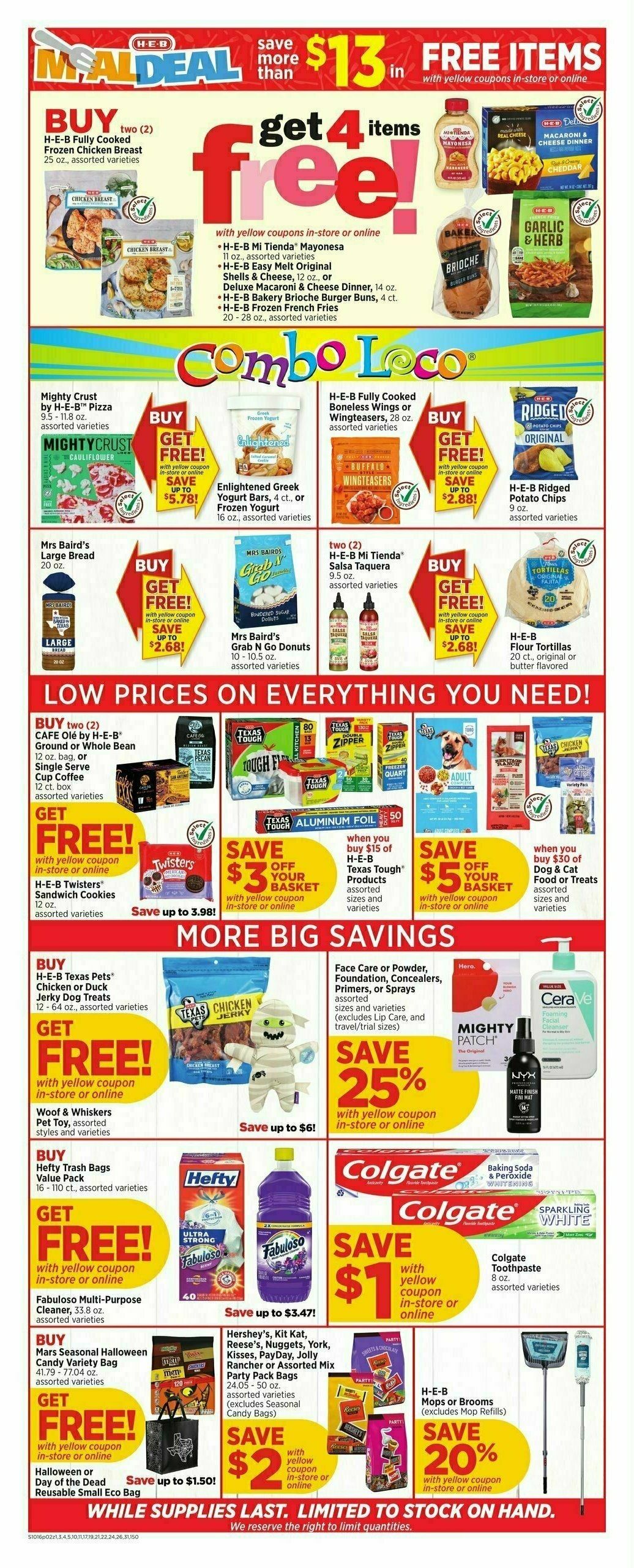 H-E-B Weekly Ad from October 16