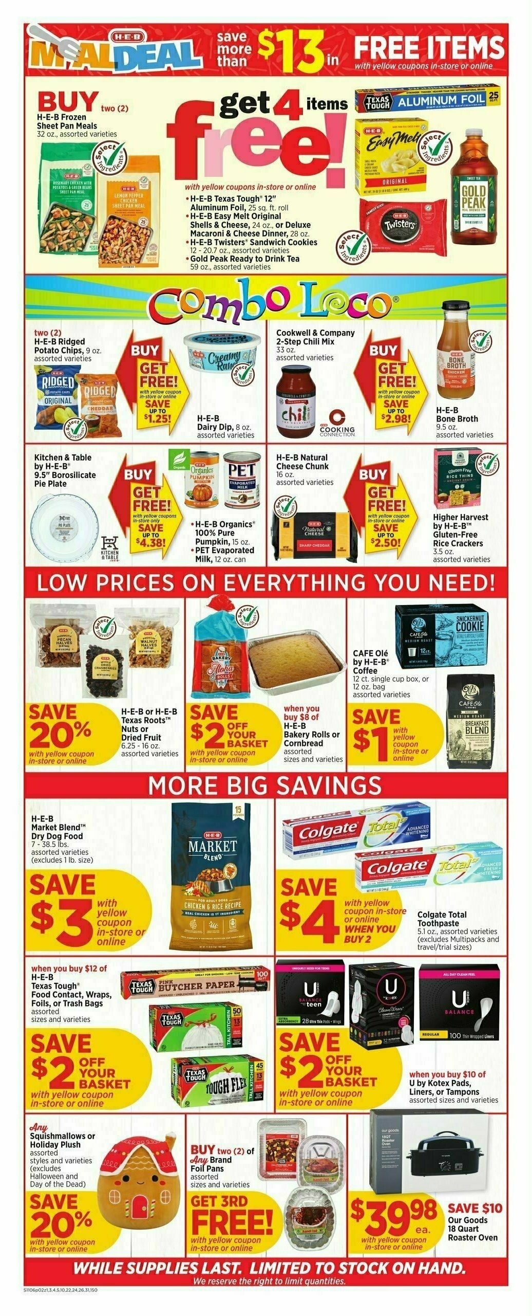 H-E-B Weekly Ad from November 6