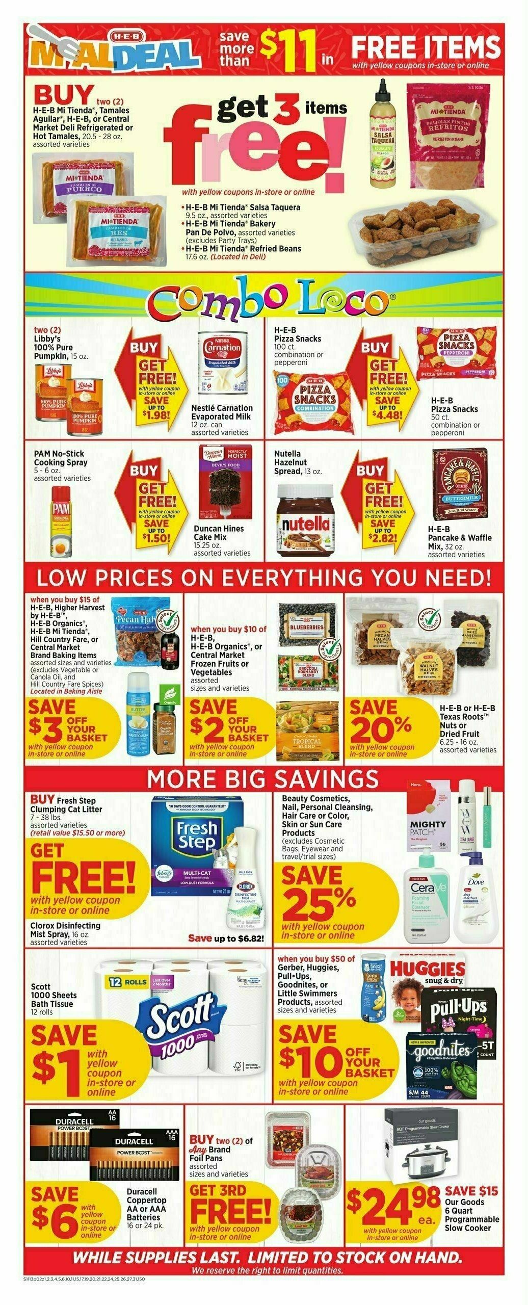 H-E-B Weekly Ad from November 13