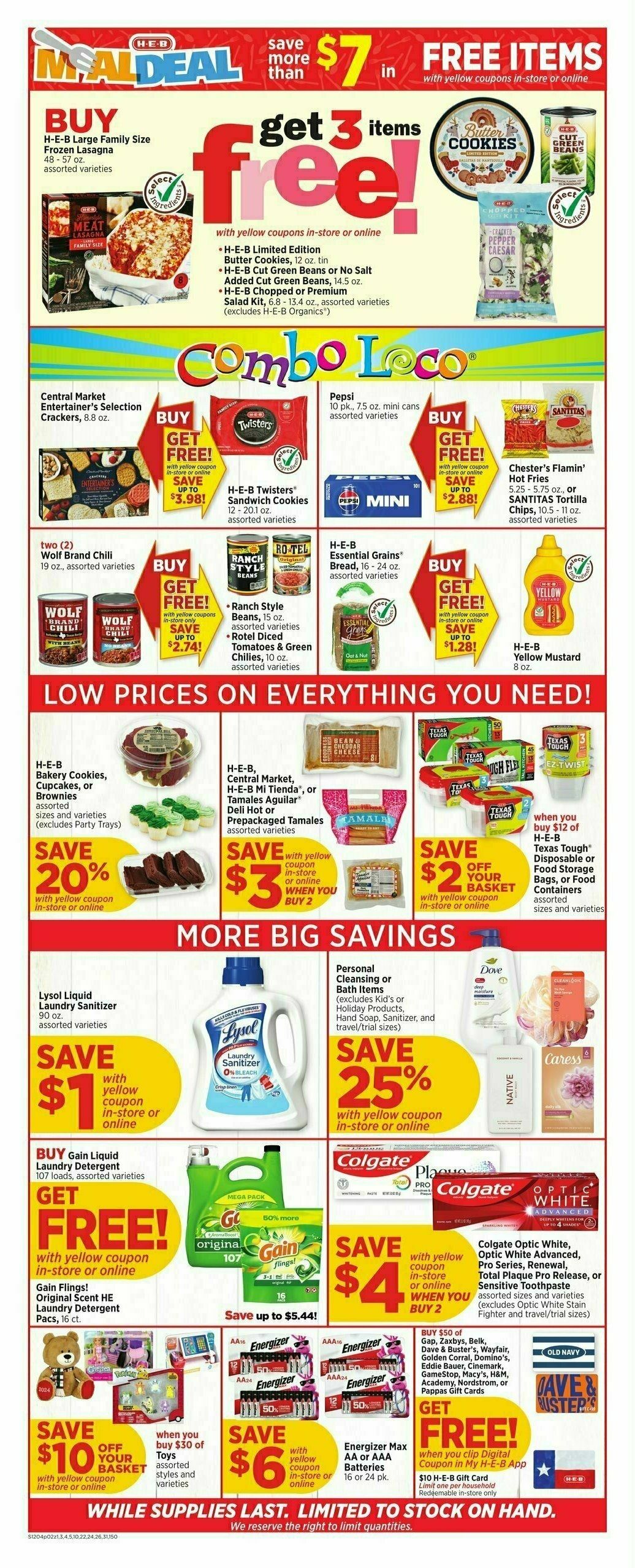 H-E-B Weekly Ad from December 4