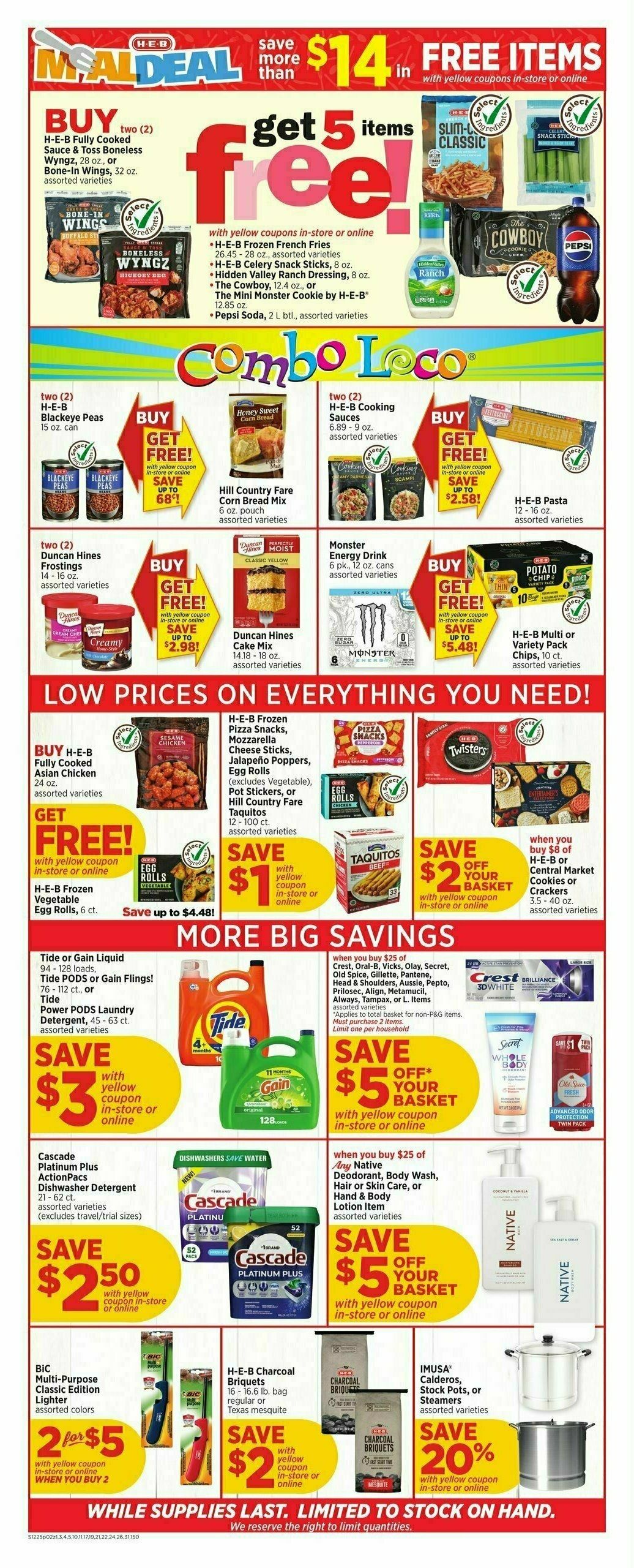 H-E-B Weekly Ad from December 25