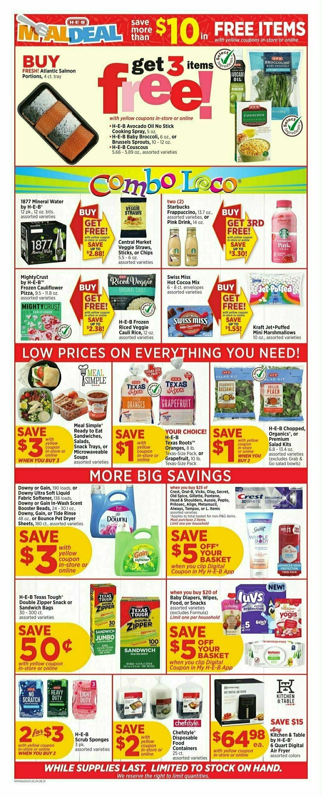 H-E-B Weekly Ad from January 1