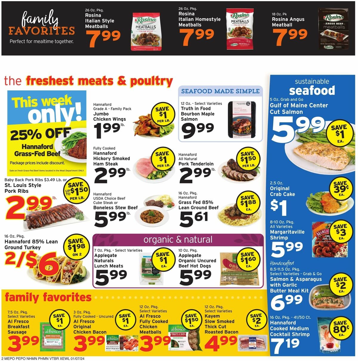 Hannaford Weekly Ad from January 7