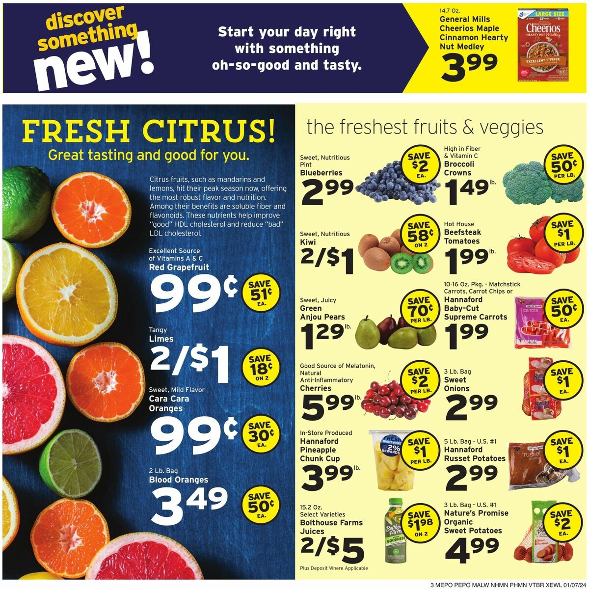 Hannaford Weekly Ad from January 7