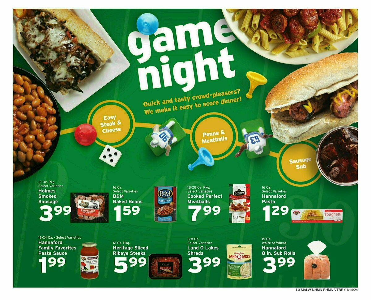 Hannaford Weekly Ad from January 14