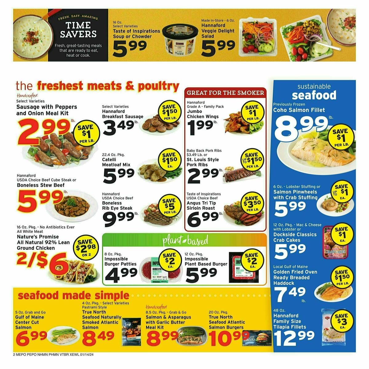 Hannaford Weekly Ad from January 14