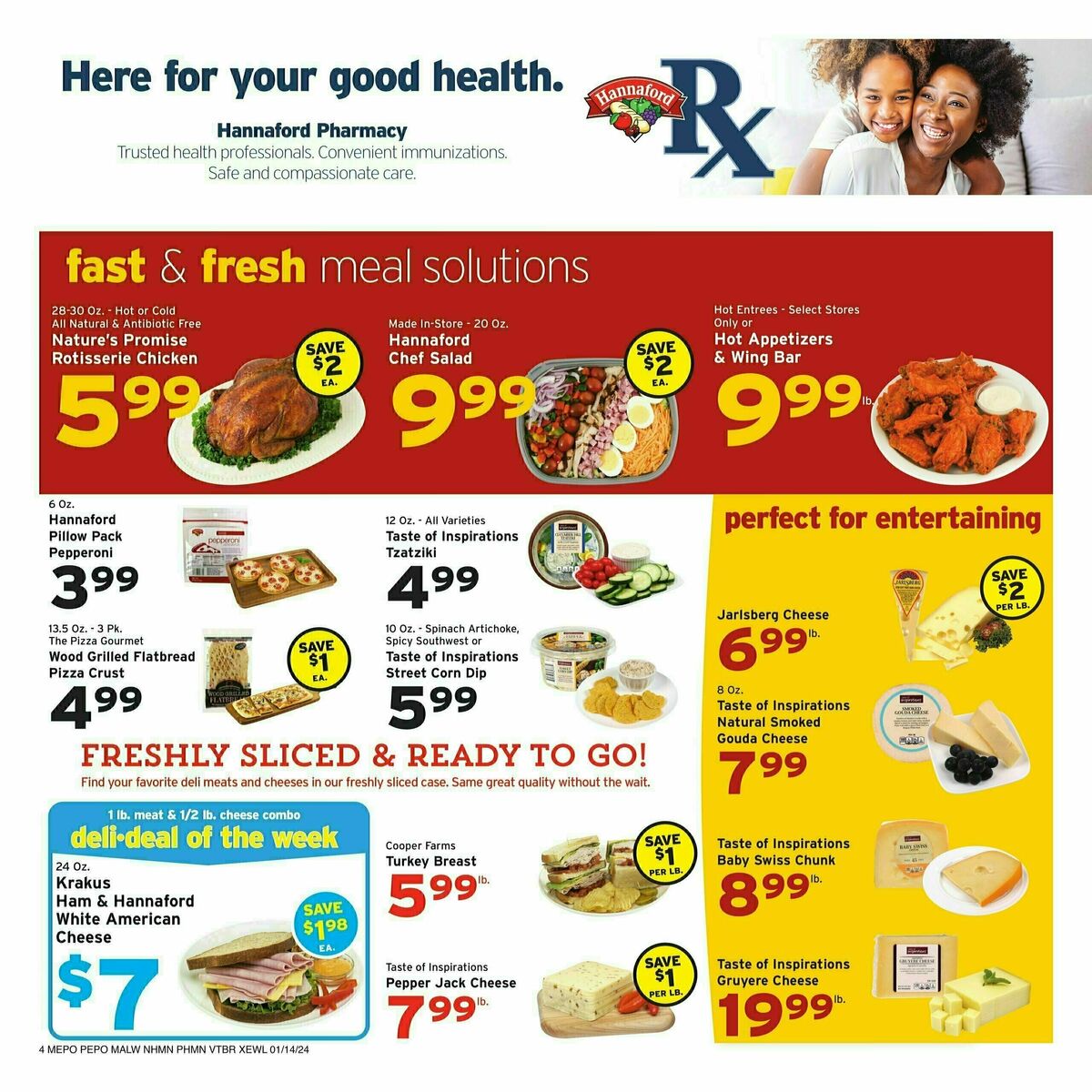 Hannaford Weekly Ad from January 14