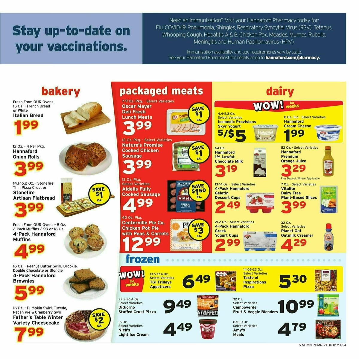 Hannaford Weekly Ad from January 14