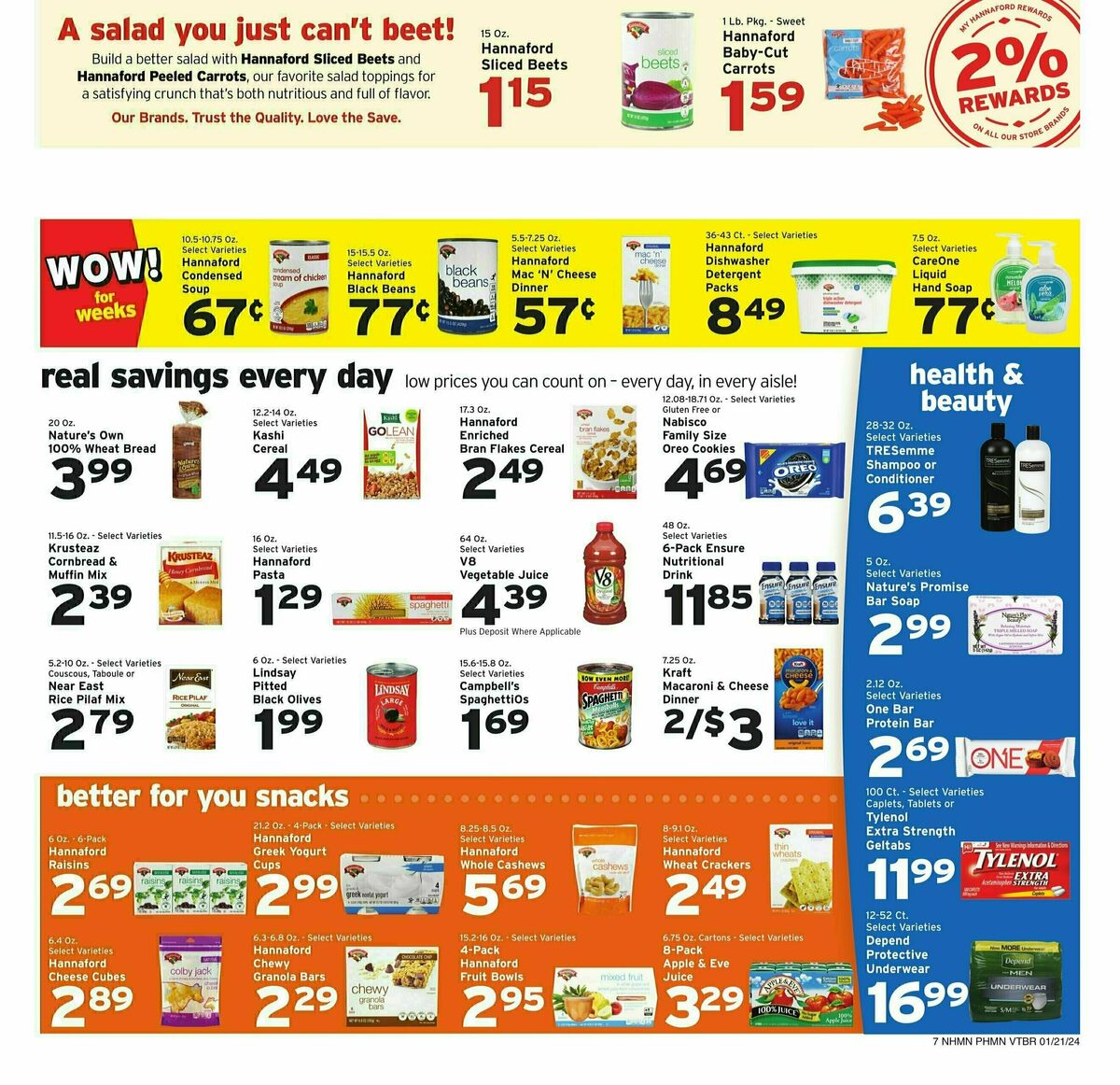 Hannaford Weekly Ad from January 21