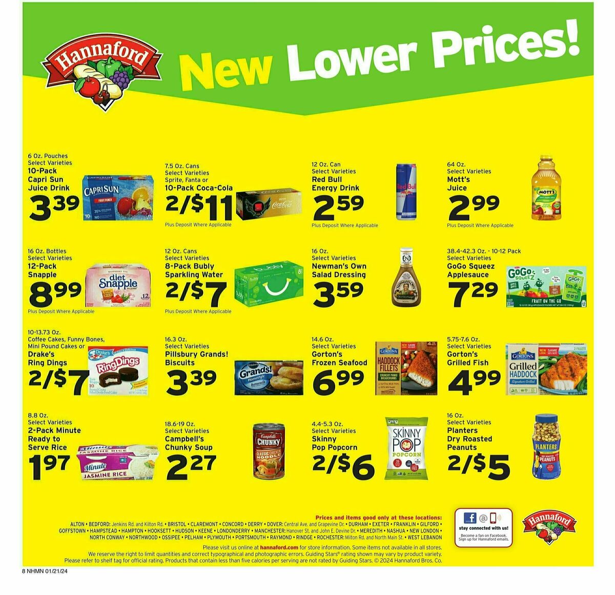 Hannaford Weekly Ad from January 21