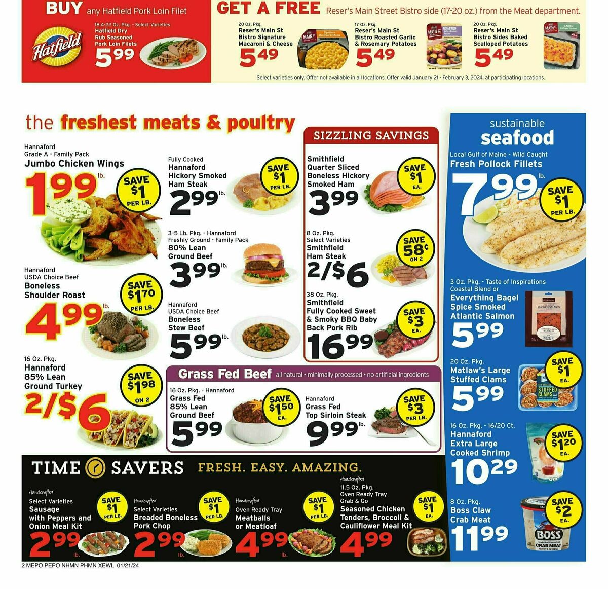 Hannaford Weekly Ad from January 21