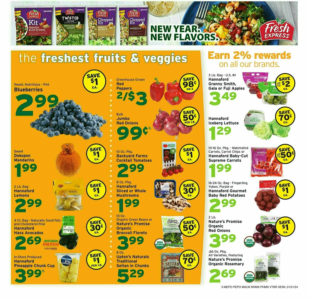 Hannaford Weekly Ad from January 21