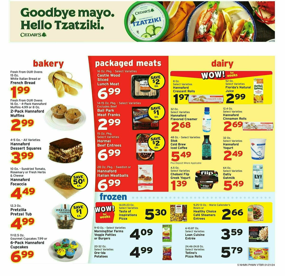 Hannaford Weekly Ad from January 21