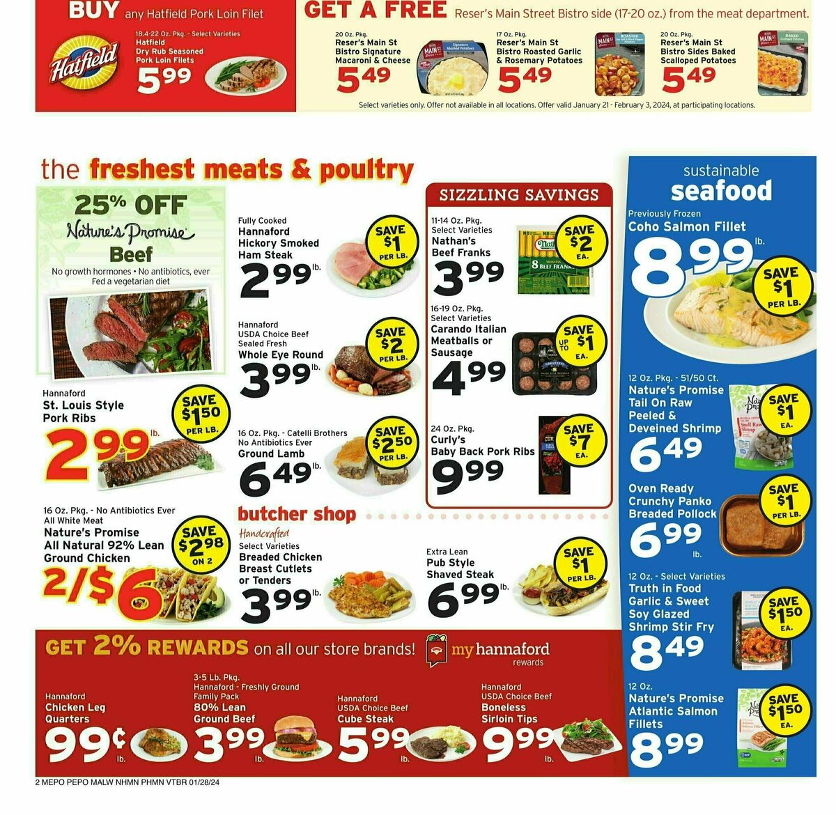 Hannaford Weekly Ad from January 28